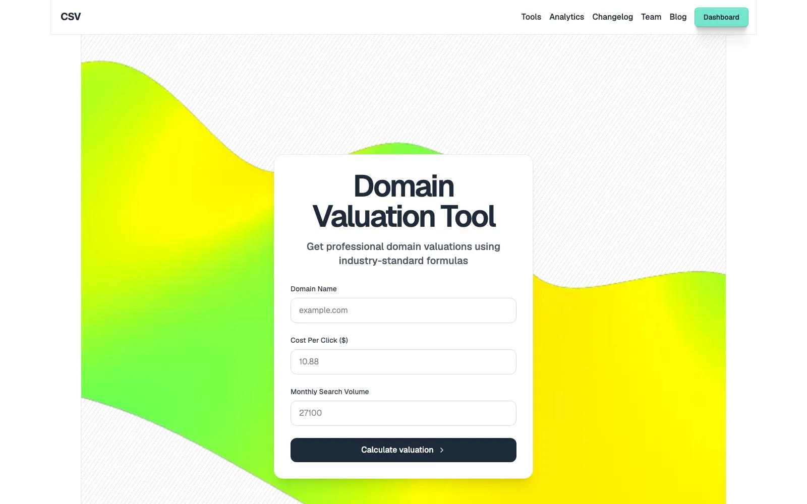 CSV.Domains tools page