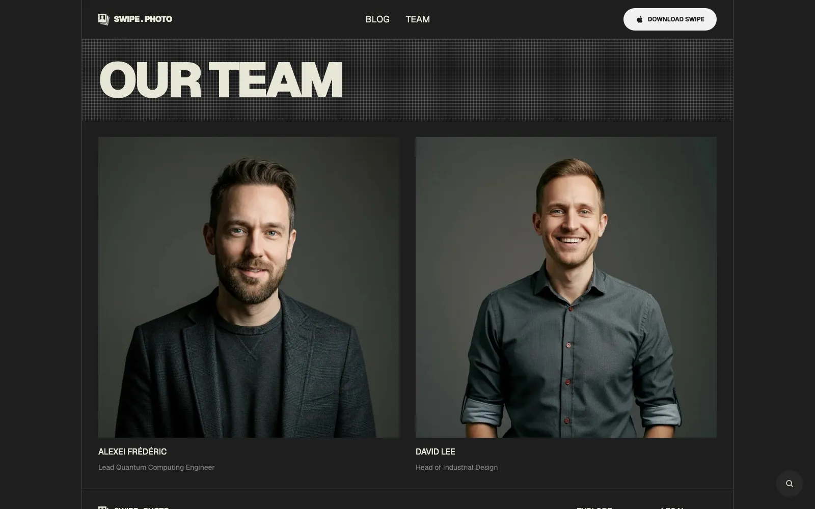 Swipe.Photo team page