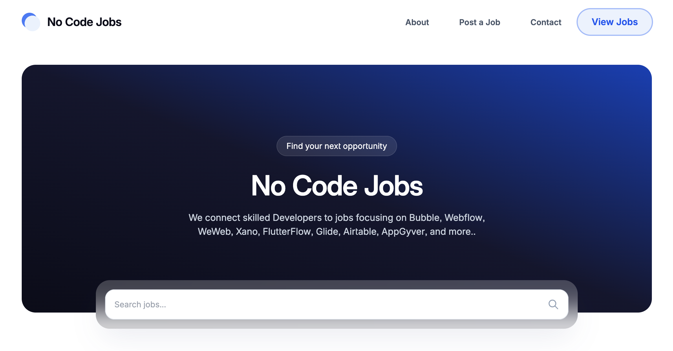 No Code Jobs