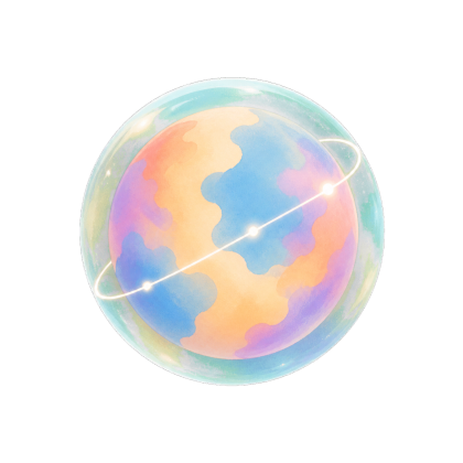A Human world encircled by a glassy observation halo